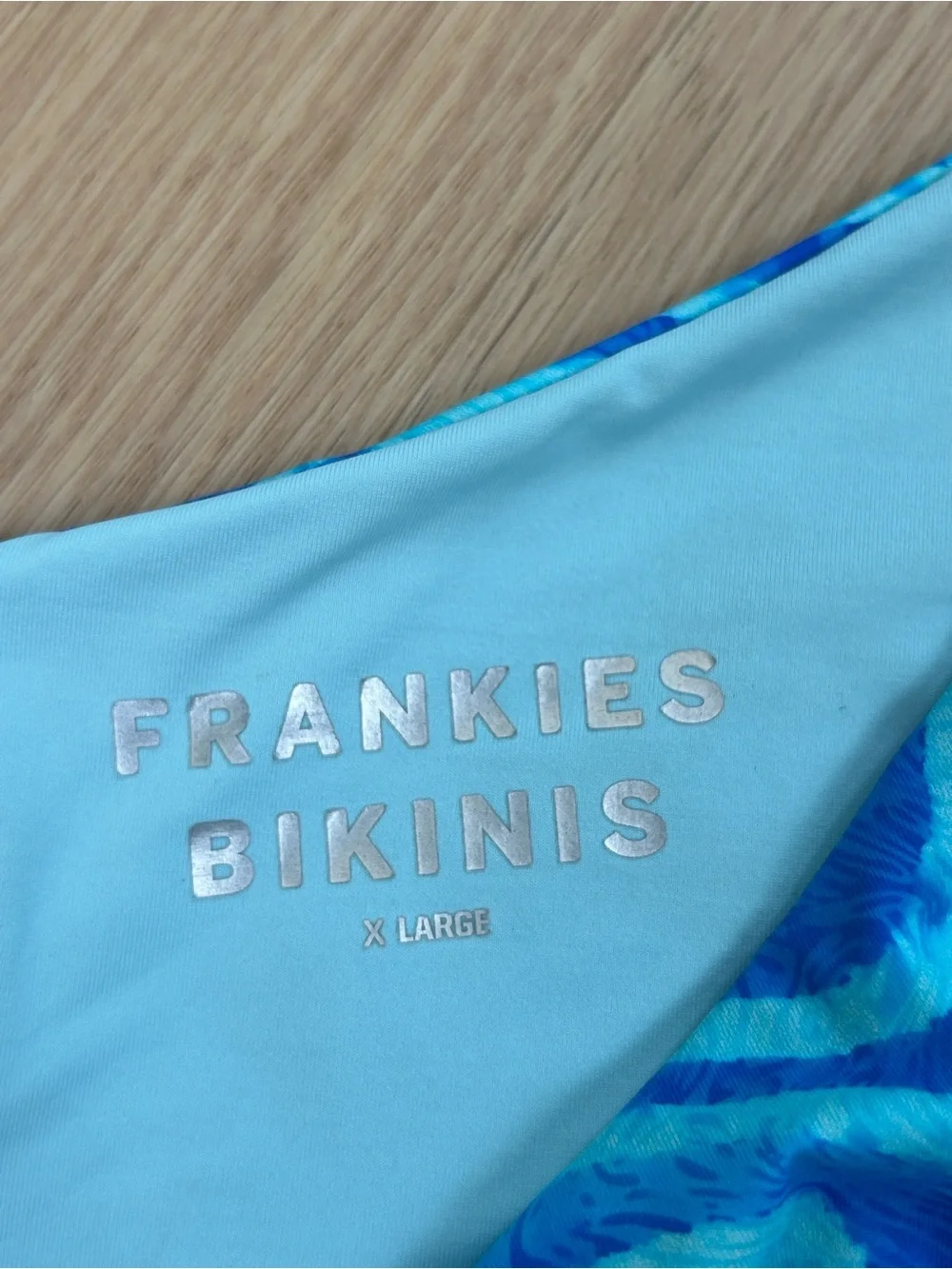 Frankies Bikinis Katarina Cheeky Bikini Bottom in Electric Blue XL